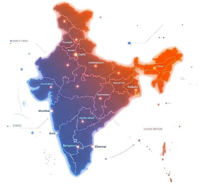 Map showing Lyseis Technologies presence across India